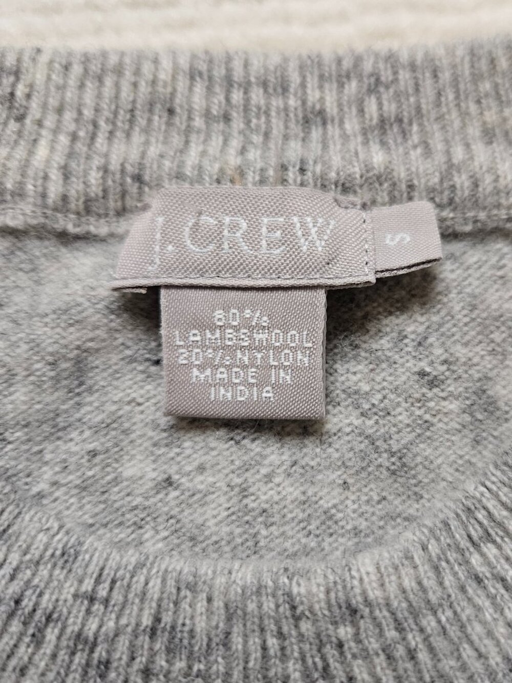 J. Crew heathered gray short sleeve "sweater tee" - size Small - Picture 5 of 7